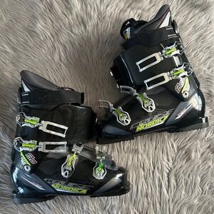 Nordica 35mm Ski Boots Mens Size 29.5 Black  Green Skiboots Cruise 80